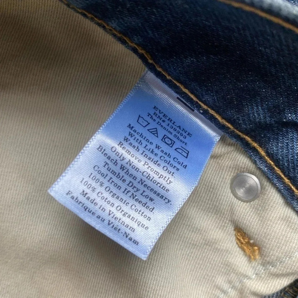 Everlane Dark Blue Jean Shorts - Picture 7 of 10